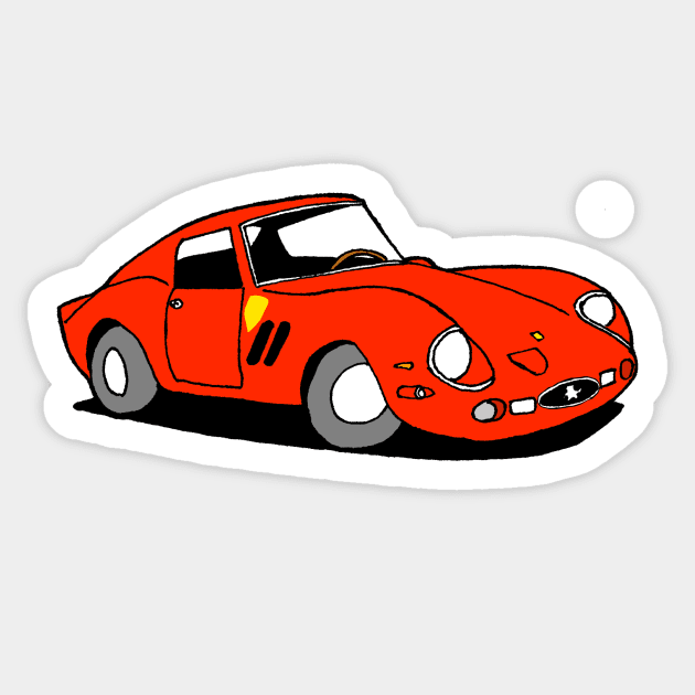 64 Ferrari GTO Sticker by William Gilliam